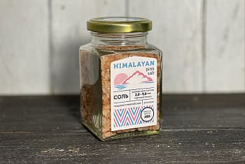 Соль пищевая гималайская розовая, крупный помол
