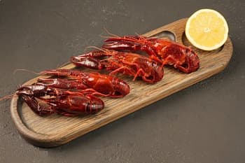 Раки целые в панцире, 35-48 шт в кг