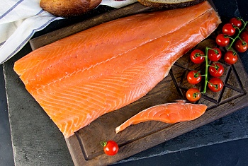 Кижуч, филе с кожей, слабосоленое