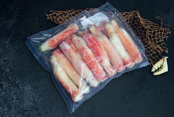 Краб камчатский, мясо первой фаланги, 1 кг