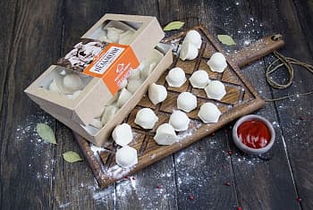 Пельмени с индейкой.