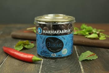 Оливки черные натуральные GURME XS, с косточкой