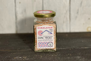 Соль пищевая гималайская розовая, средний помол