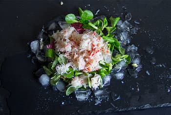 Краб камчатский, мясо салатное, 250