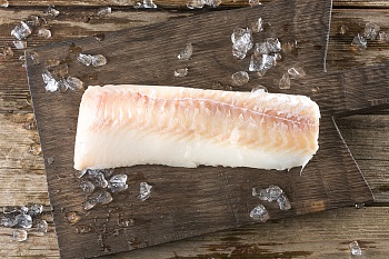 Треска атлантическая, филе спинки, без кожи