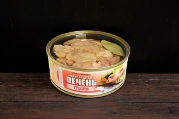 Печень трески РК Чапома. Изготовлена на корабле. Максимум Омега-3