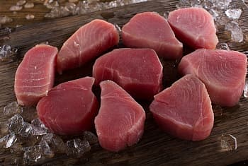 Тунец желтоперый, порции филе, заготовка для обжарки