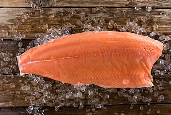 Лосось/сёмга, среднее филе на коже